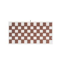 LOOP HOME bath towel - coffee/ivory - brick — view 3