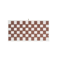 LOOP HOME bath towel - coffee/ivory - brick — view 3