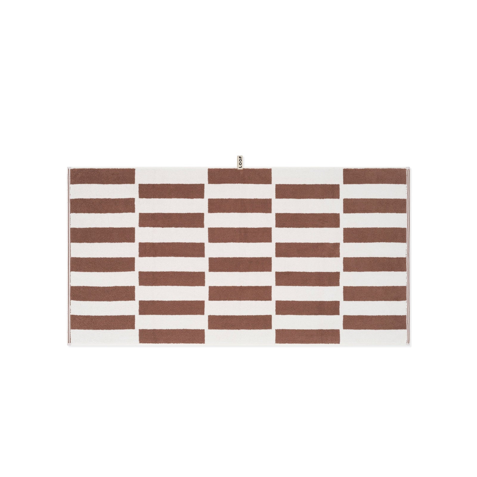 Coffee/Ivory Stack Bath Towel — view 2