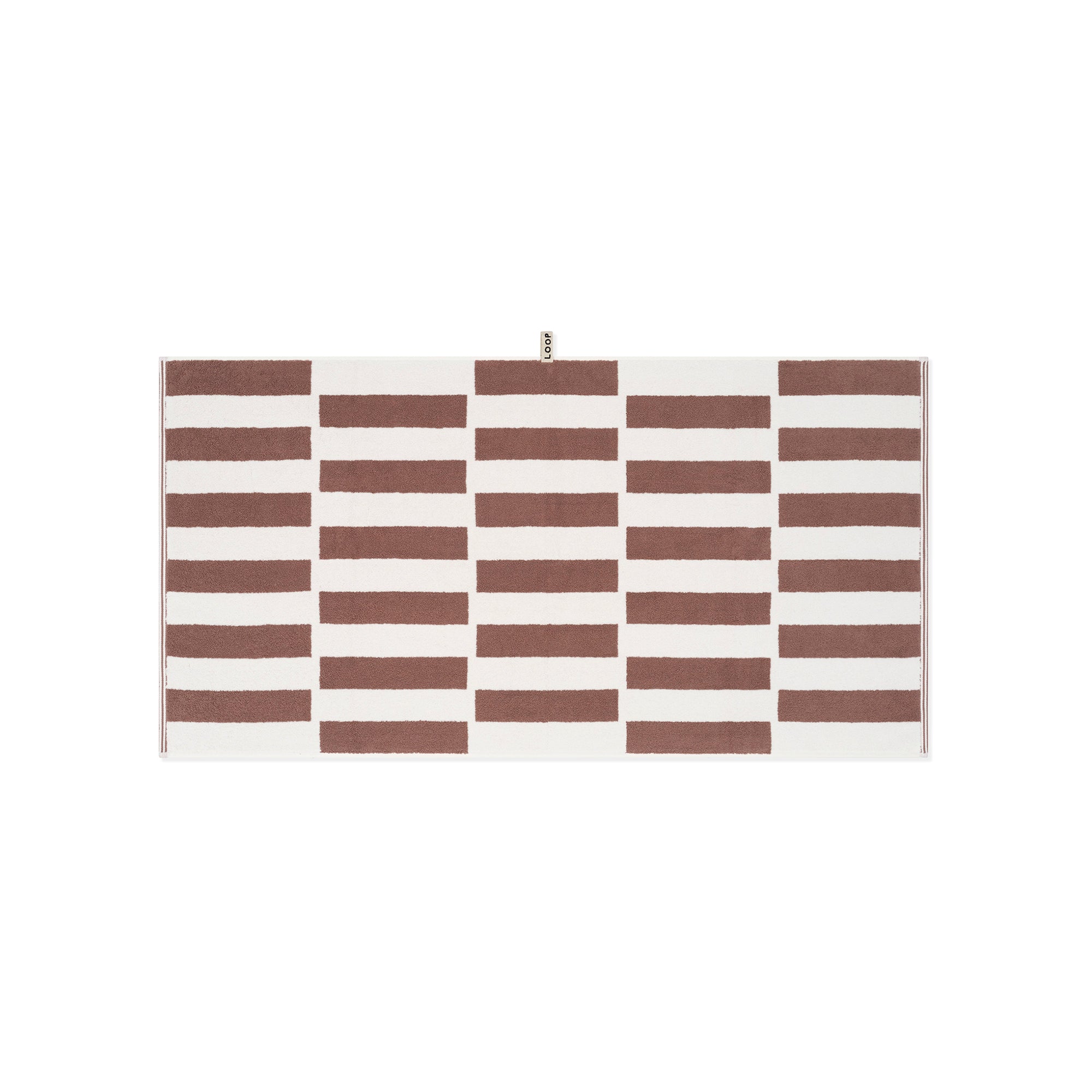 Bath Towel - Coffee/Ivory - Stack