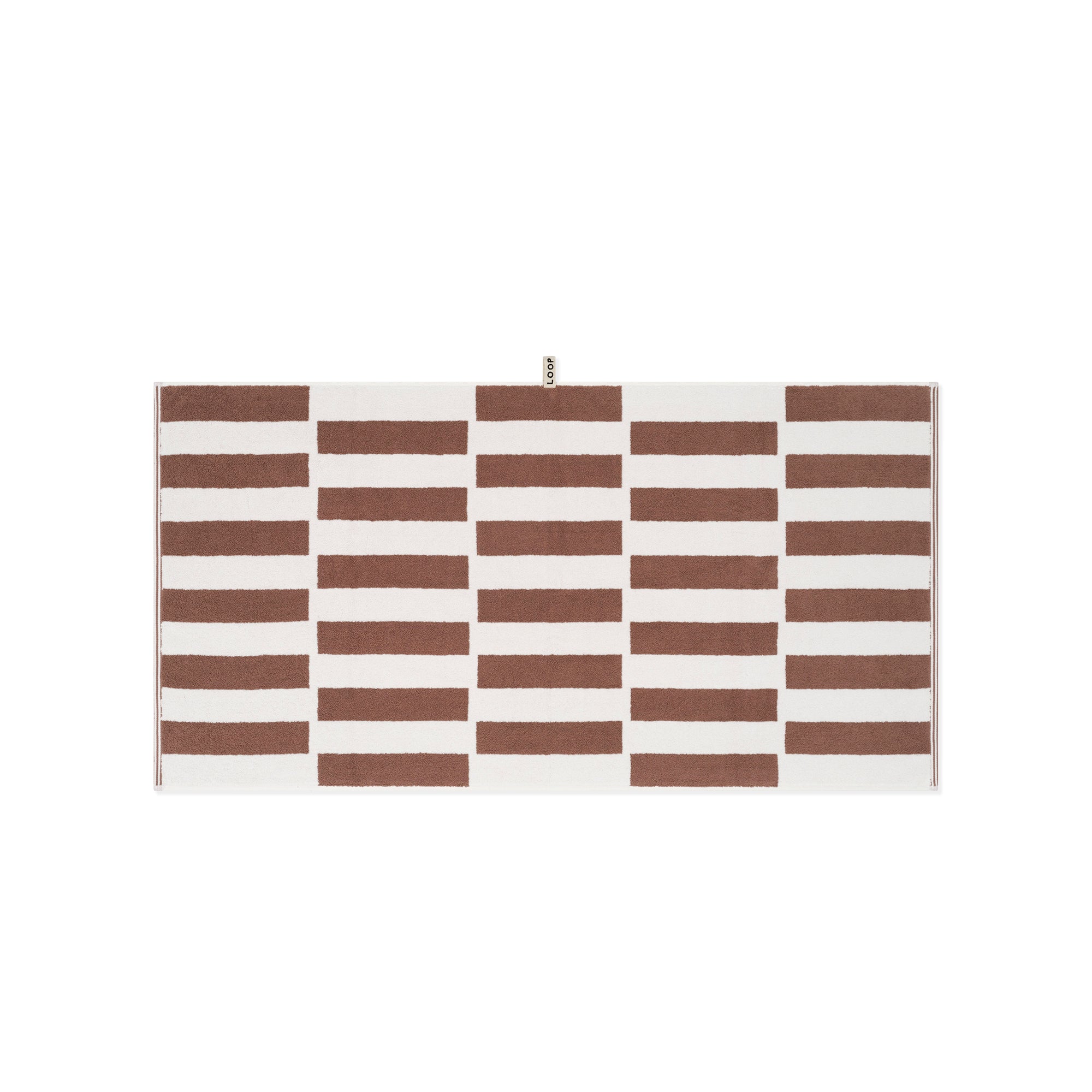 Bath Towel - Coffee/Ivory - Stack