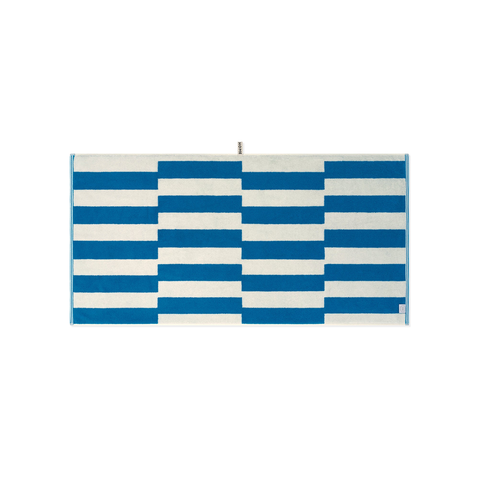 LOOP HOME bath towel - cobalt/ivory - shift — view 3