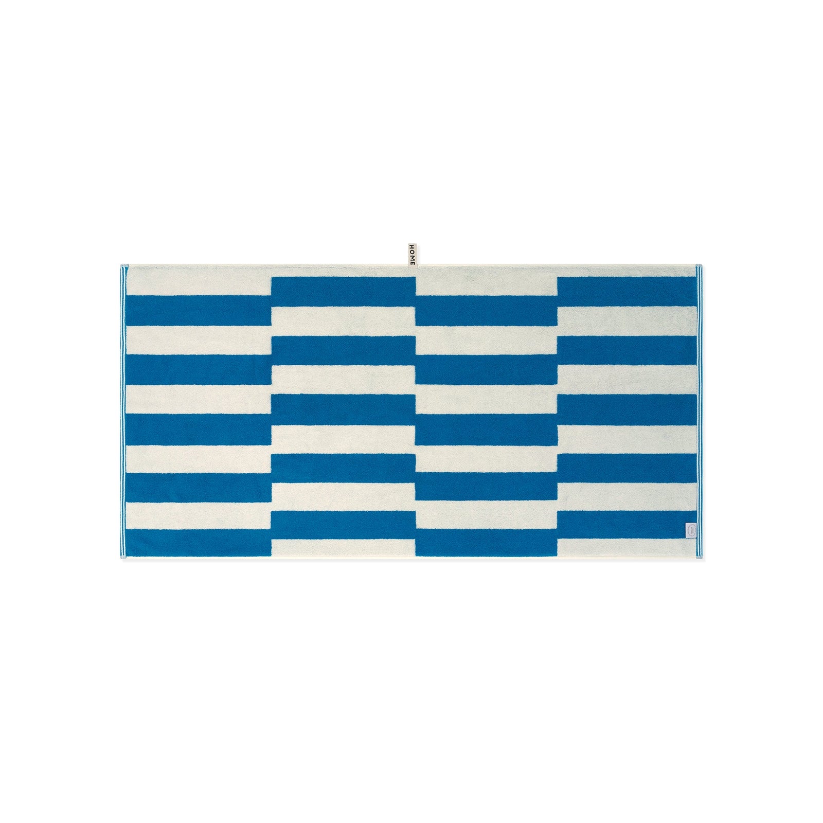 Cobalt/Ivory Shift Bath Towel — view 3