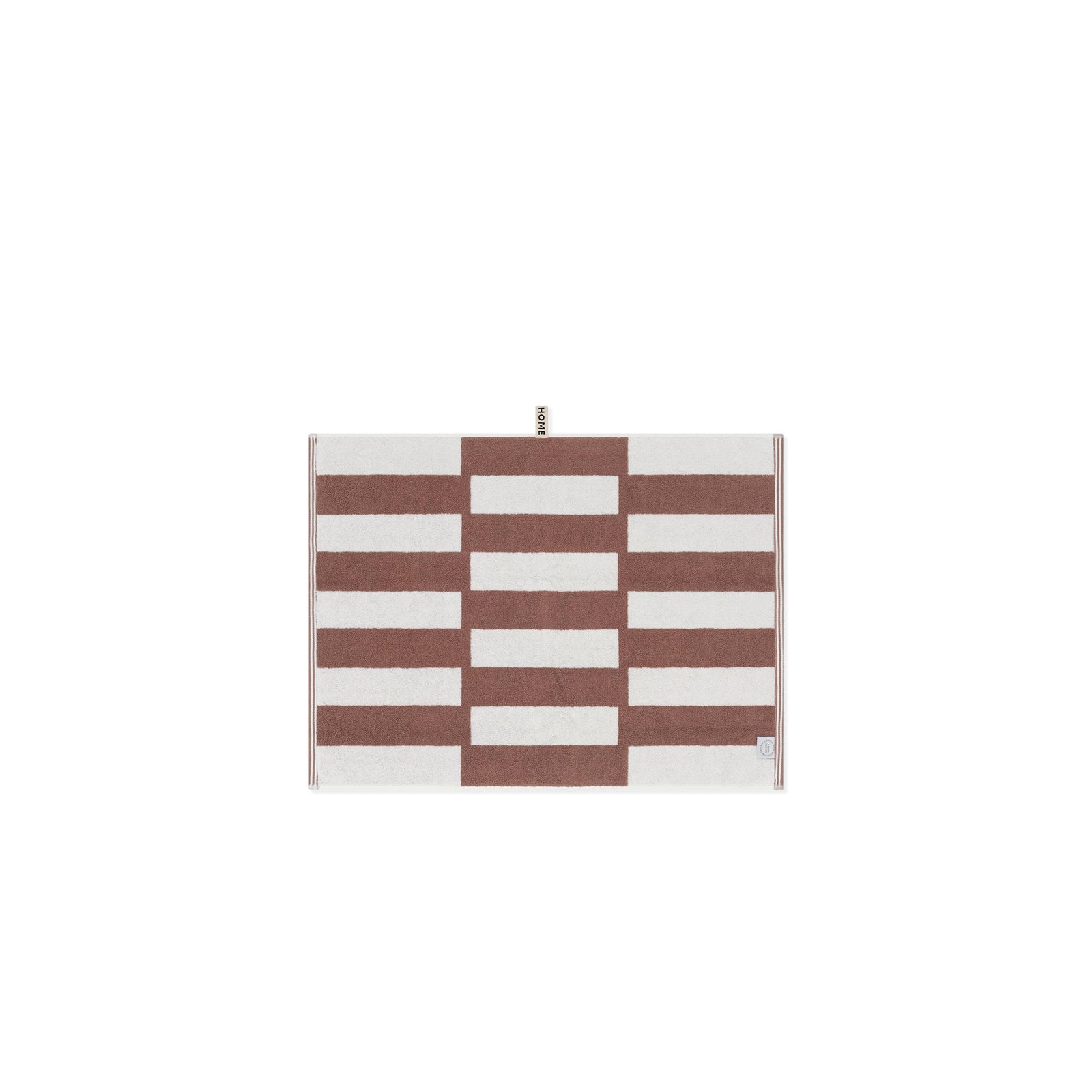 Coffee/Ivory Stack Bath Mat — view 3