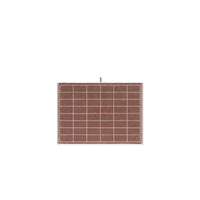 LOOP HOME cobalt and ivory bath mat with dual dash pattern
