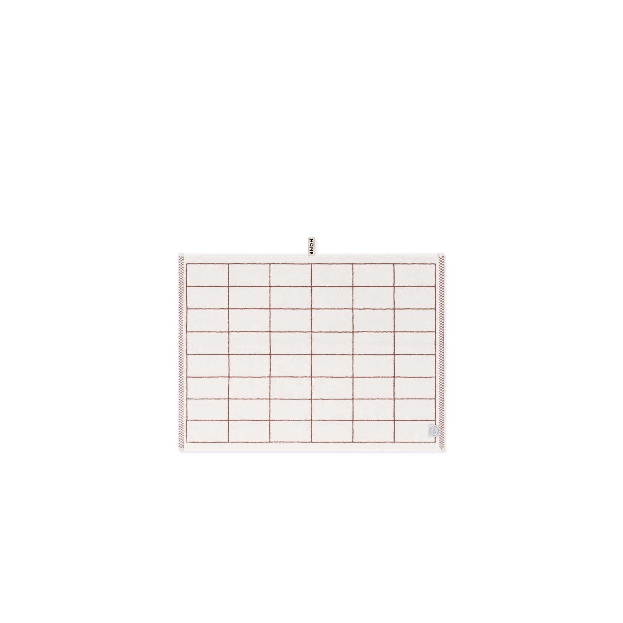 LOOP HOME bath mat - coffee/ivory - tile — view 2