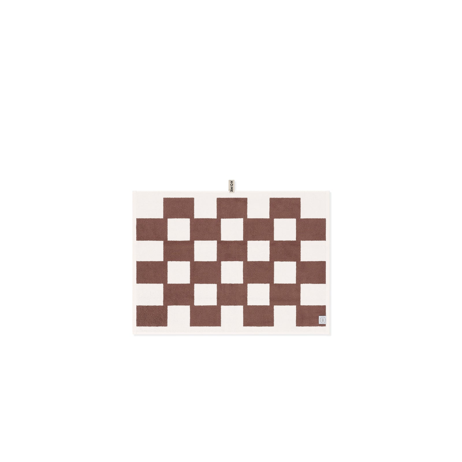 LOOP HOME bath mat - coffee/ivory - brick — view 2