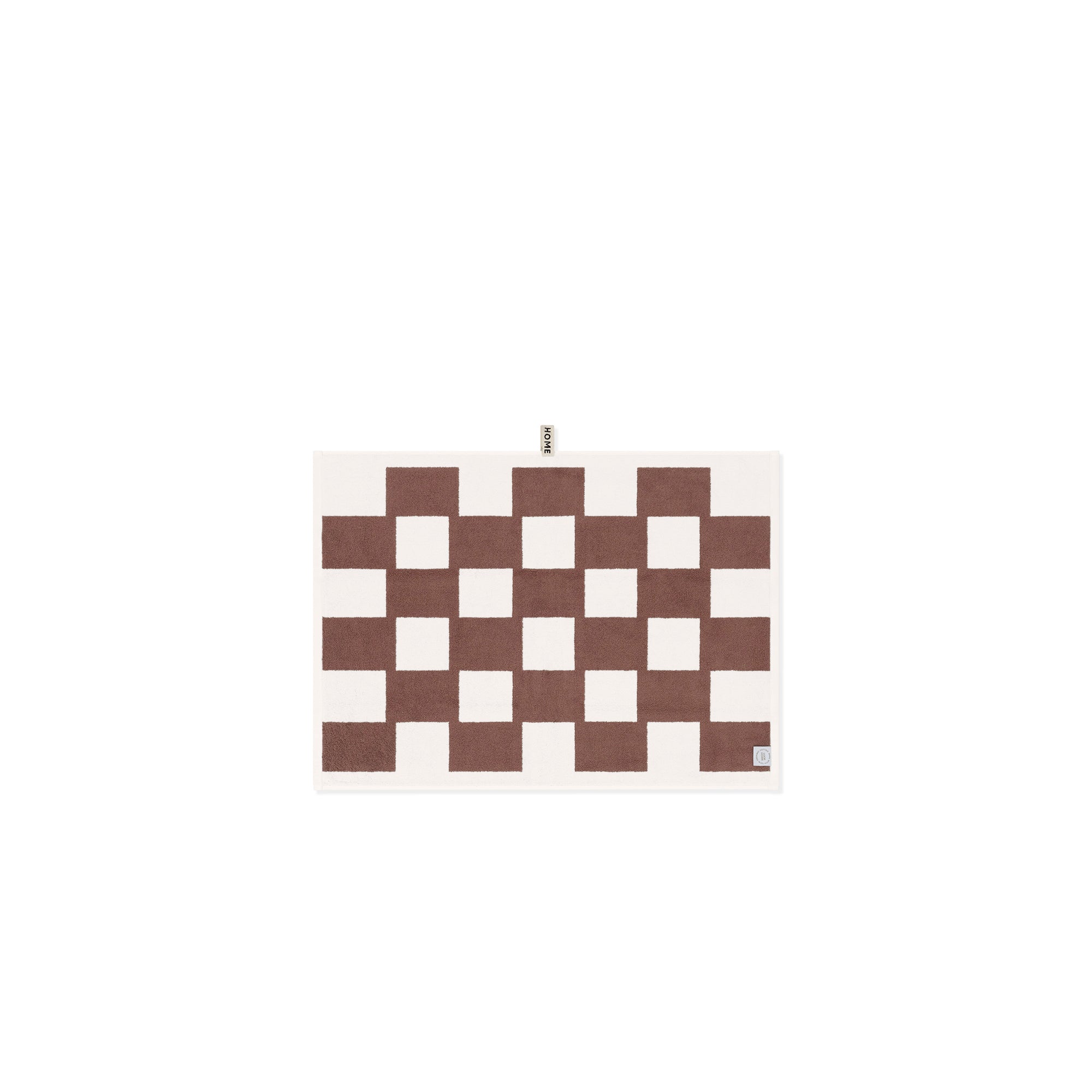LOOP HOME bath mat - coffee/ivory - brick — view 2