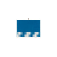 LOOP HOME cobalt and ivory bath mat — alternate view