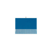 LOOP HOME cobalt and ivory bath mat — alternate view