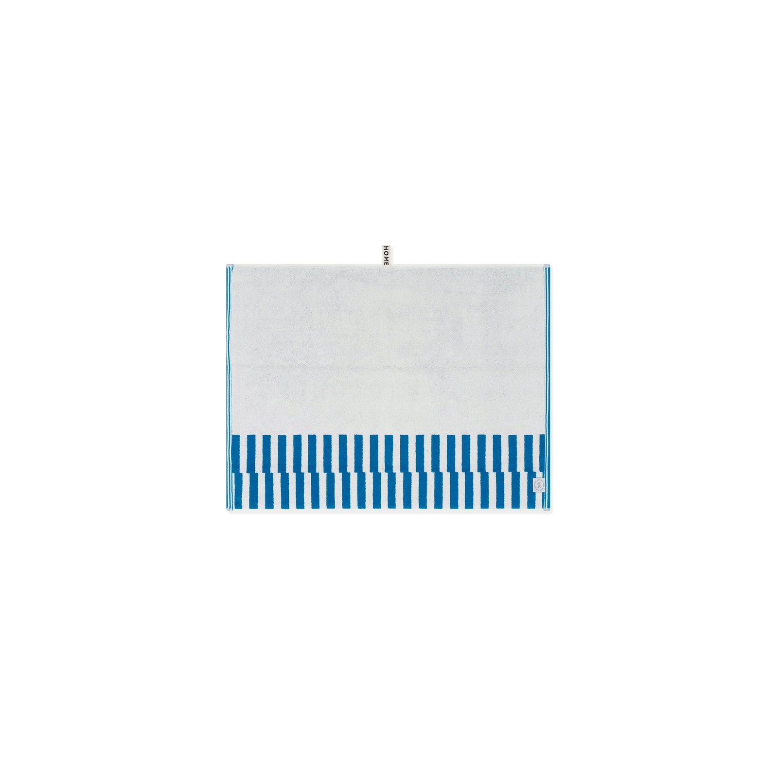 LOOP HOME bath mat - cobalt/ivory - dual dash — view 3