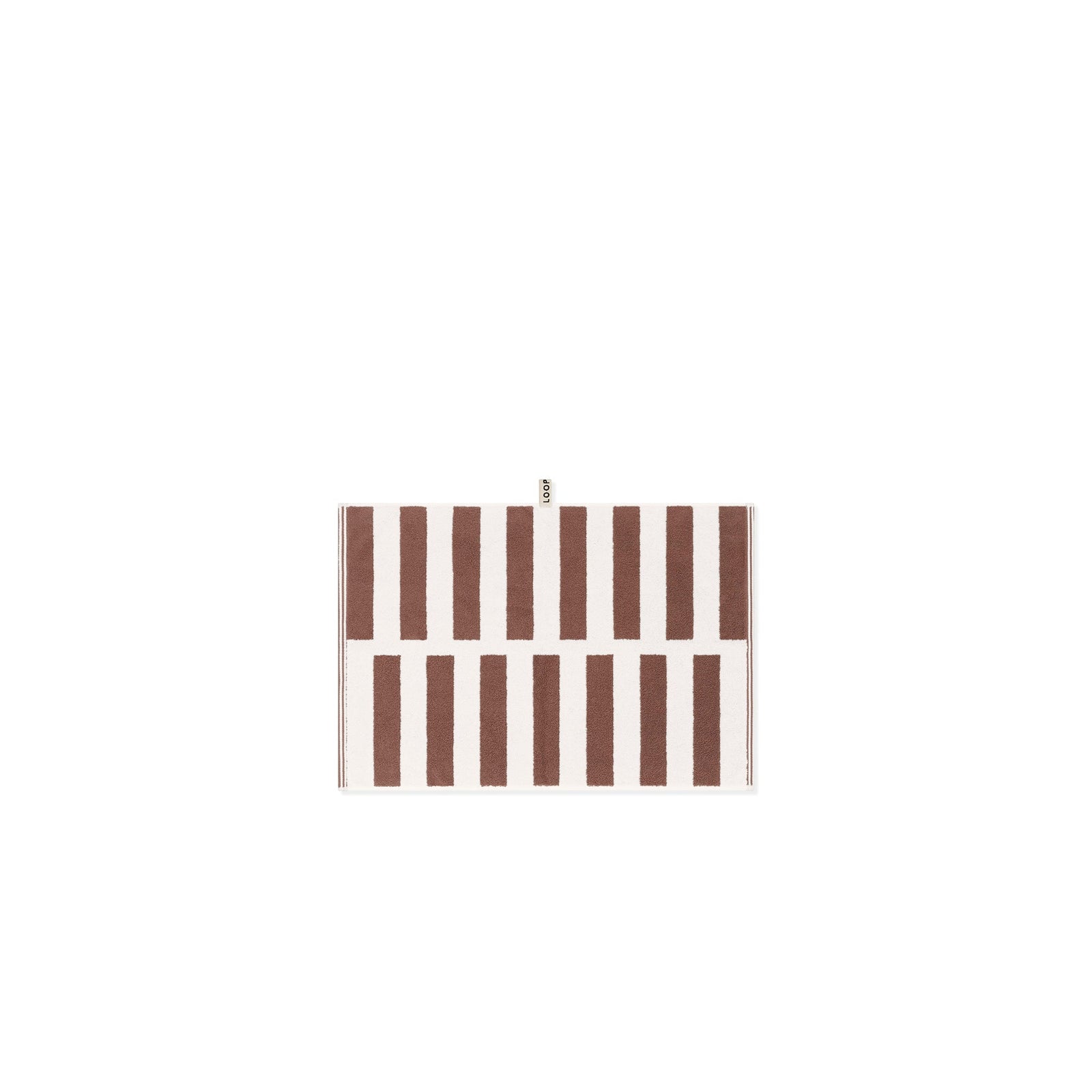 Coffee/Ivory Stack Hand Towel — view 3