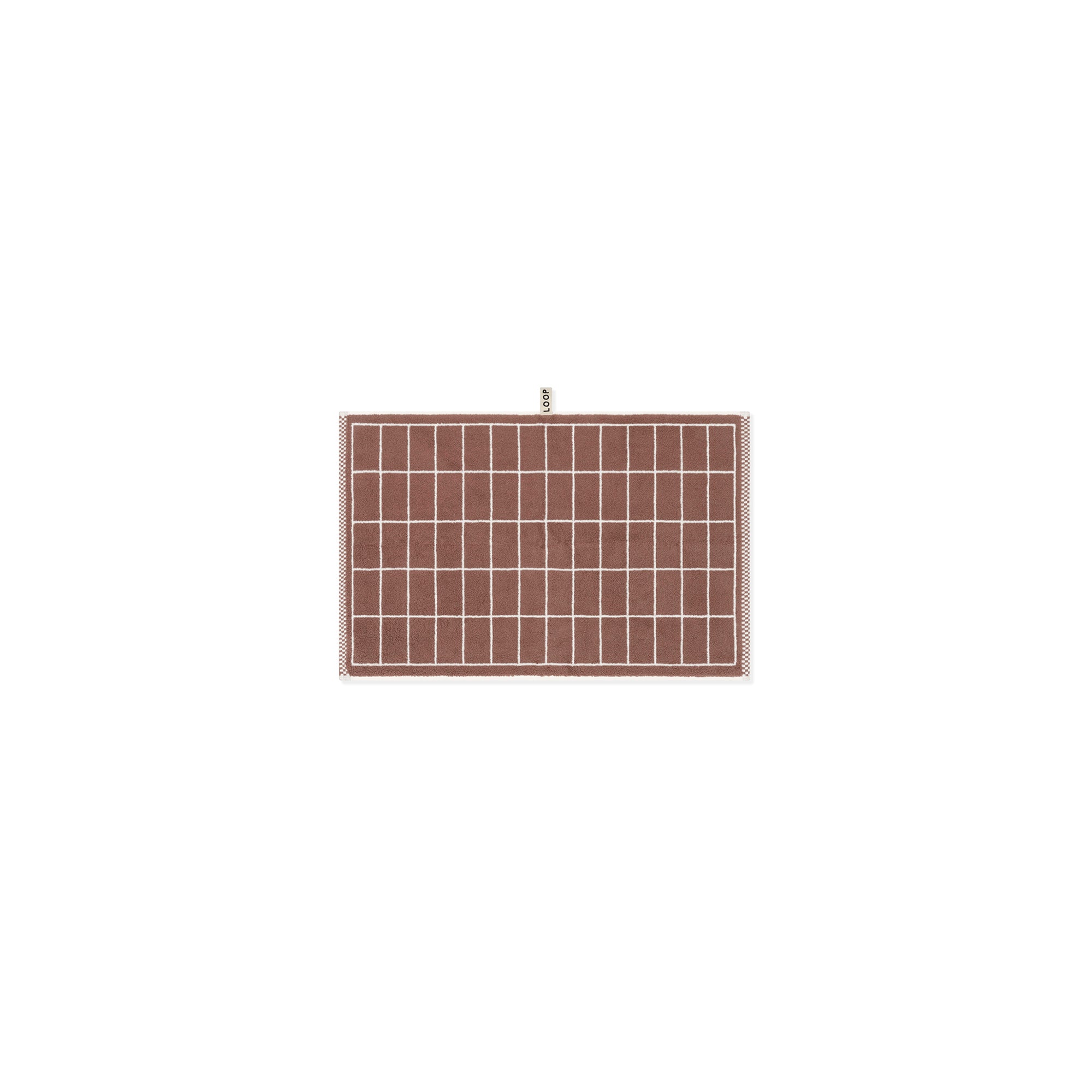 Hand Towel - Coffee/Ivory - Tile