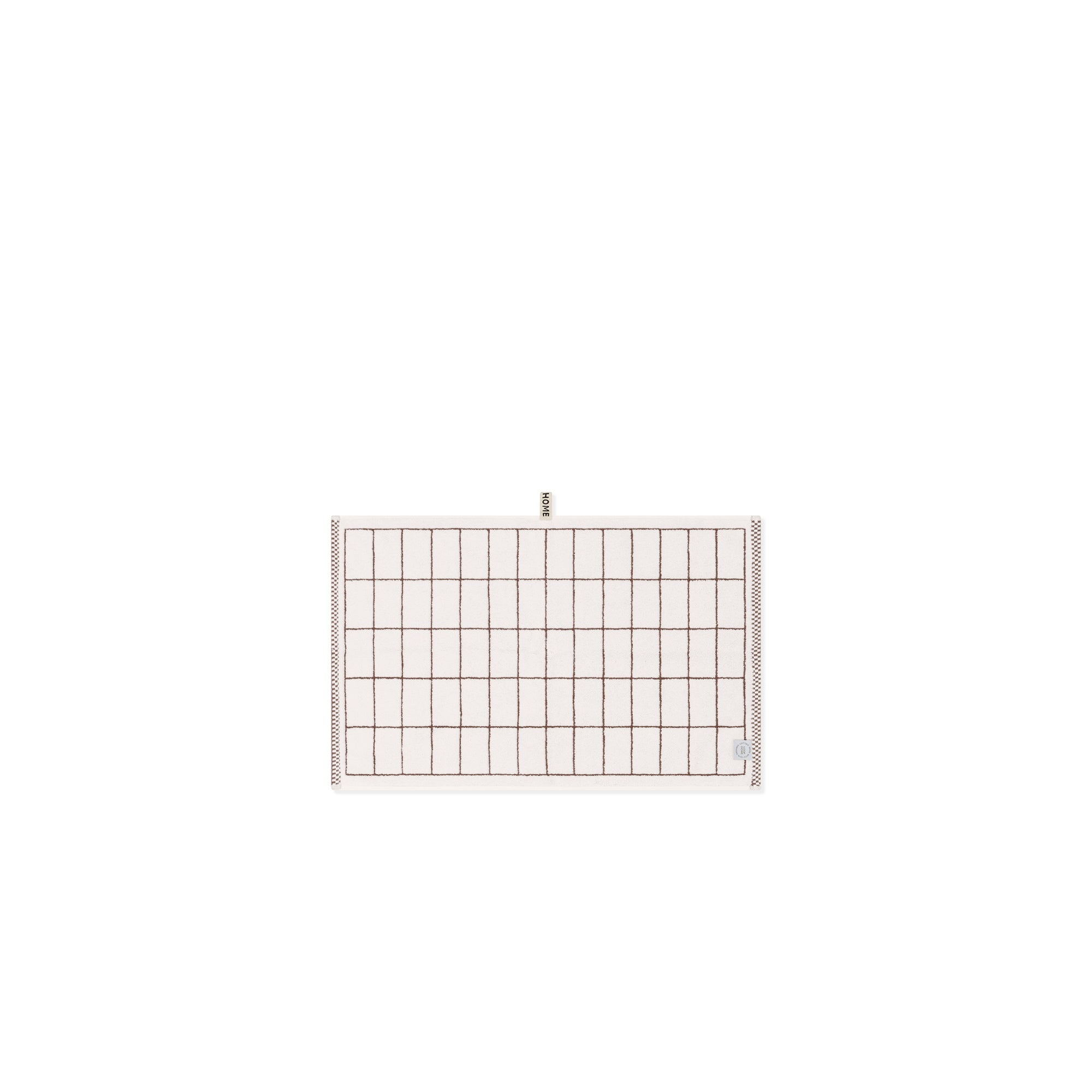 Coffee/Ivory Tile Hand Towel — view 4
