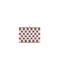 LOOP HOME hand towel - coffee/ivory - brick — view 3
