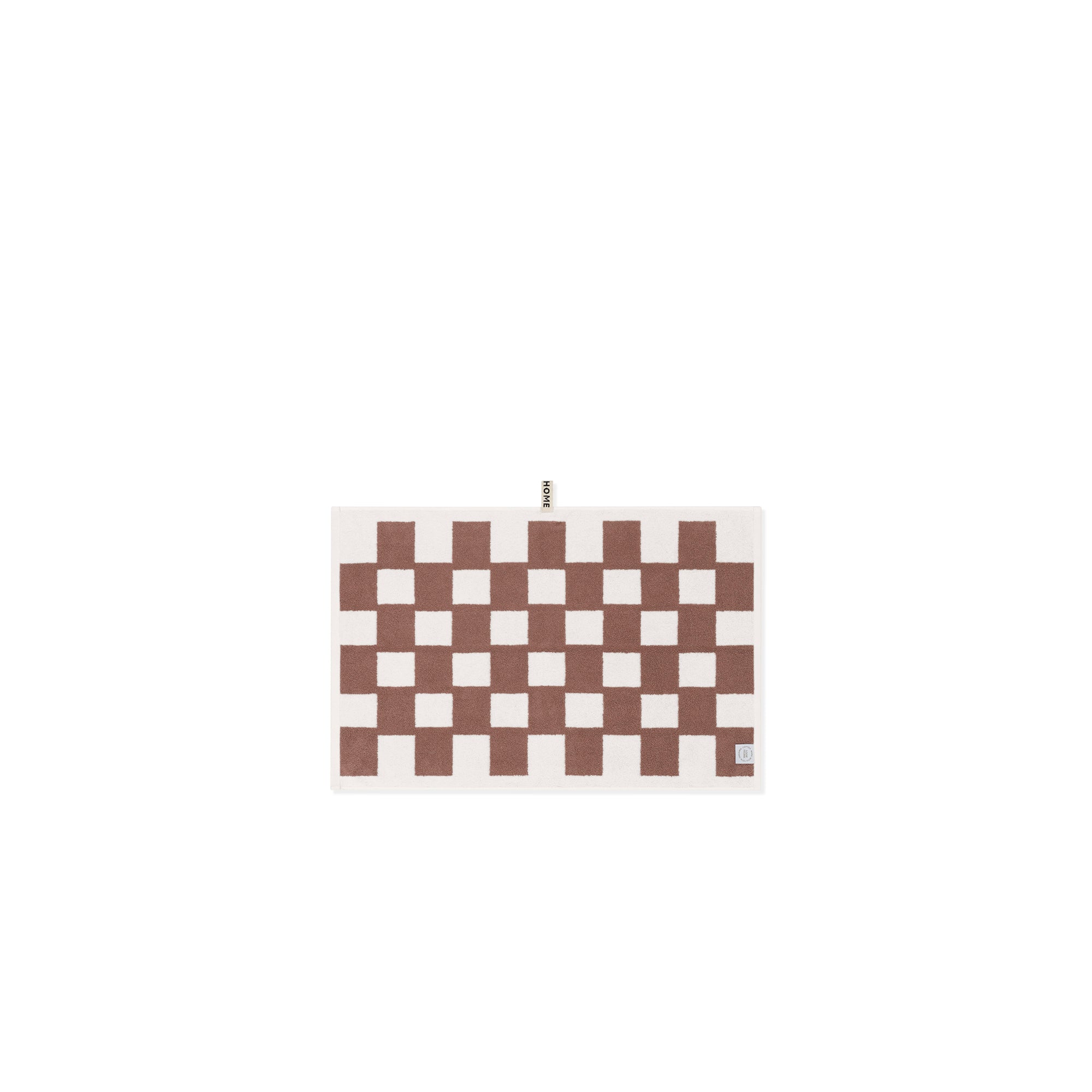 LOOP HOME hand towel - coffee/ivory - brick — view 4