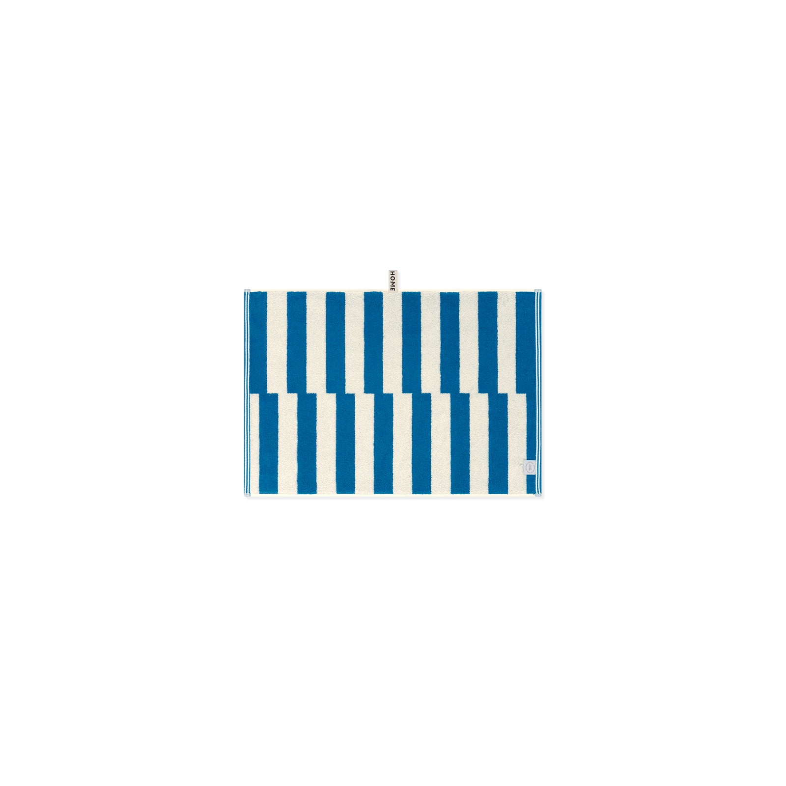LOOP HOME hand towel - cobalt/ivory - shift — view 4
