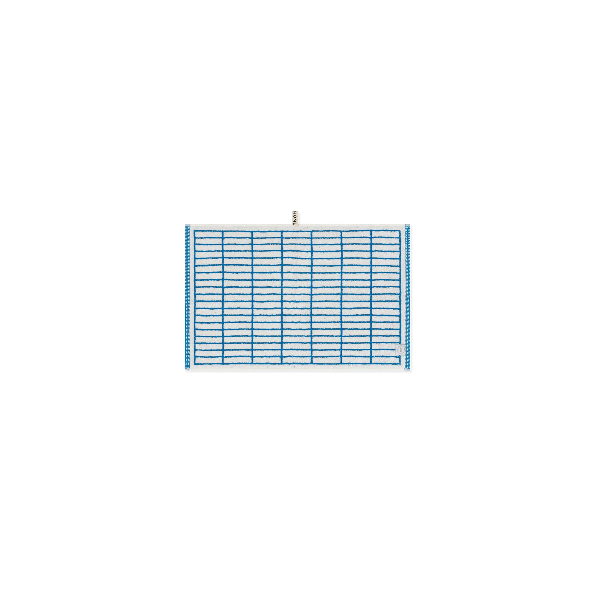 LOOP HOME hand towel - cobalt/ivory - tile — view 4
