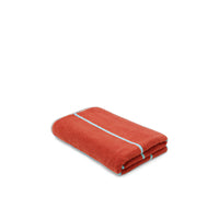 LOOP HOME bath sheet - terracotta/stone - pinstripe