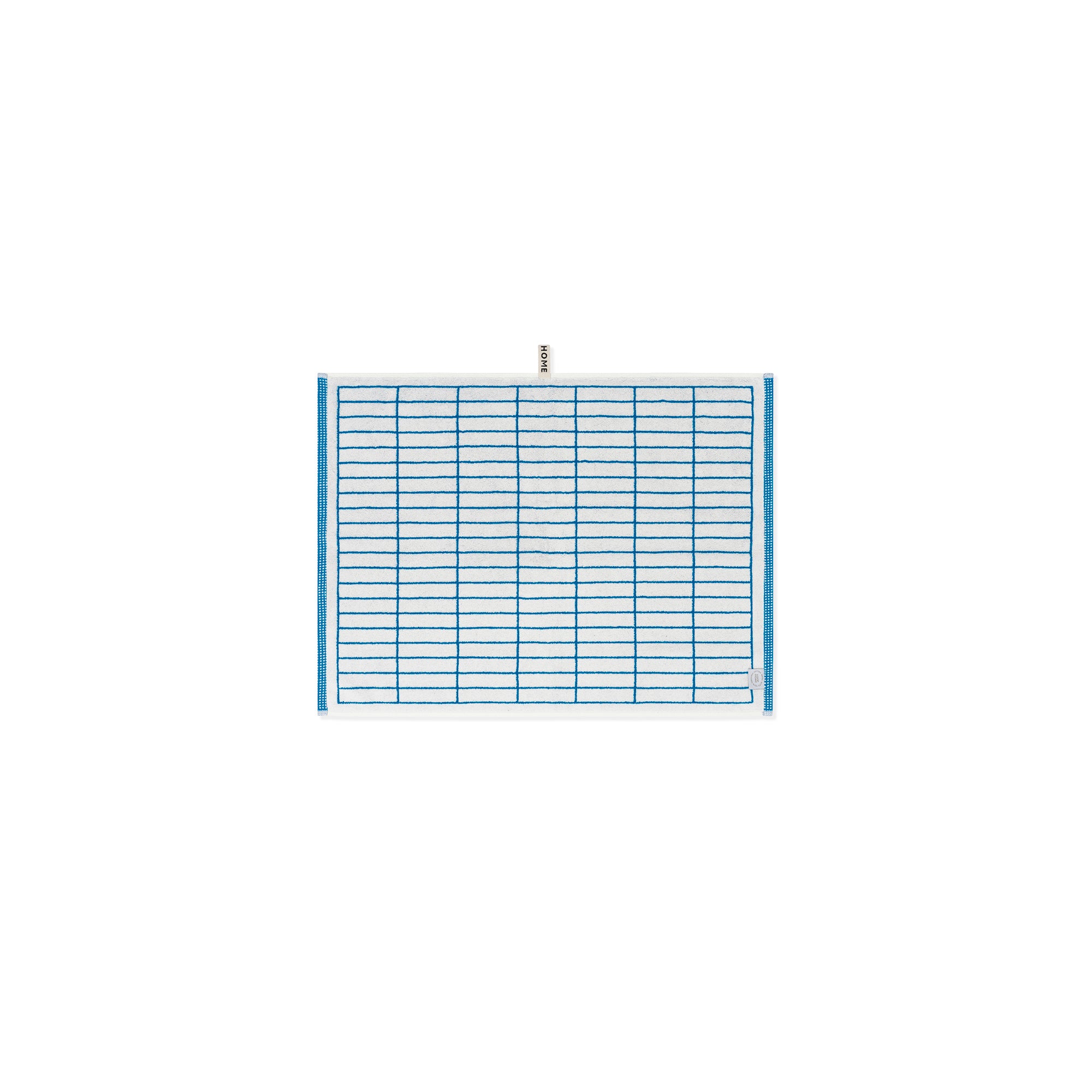 LOOP HOME bath mat - cobalt/ivory - tile — view 2