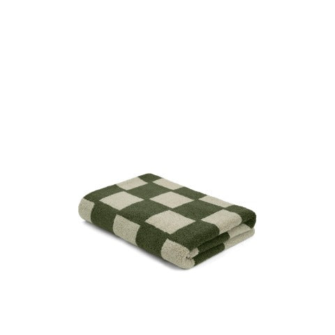 LOOP HOME bath sheet - forest/sage - brick