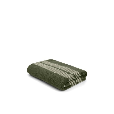 LOOP HOME bath sheet - forest/sage - dual dash