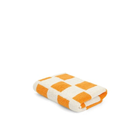 LOOP HOME bath sheet - saffron/ivory - brick