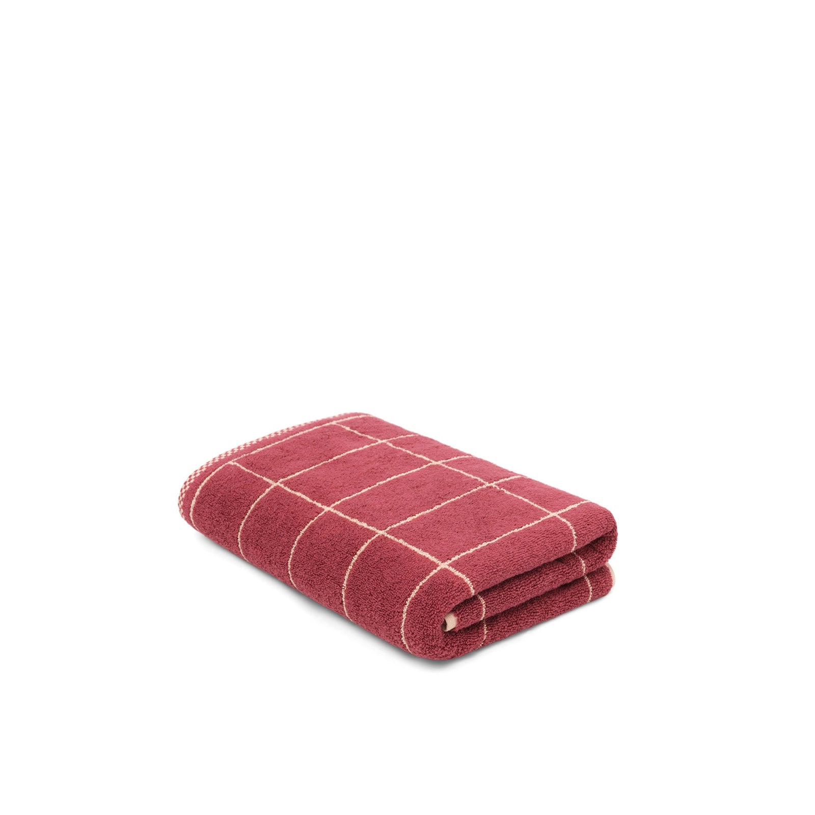 LOOP HOME bath towel - ruby/almond blush - tile