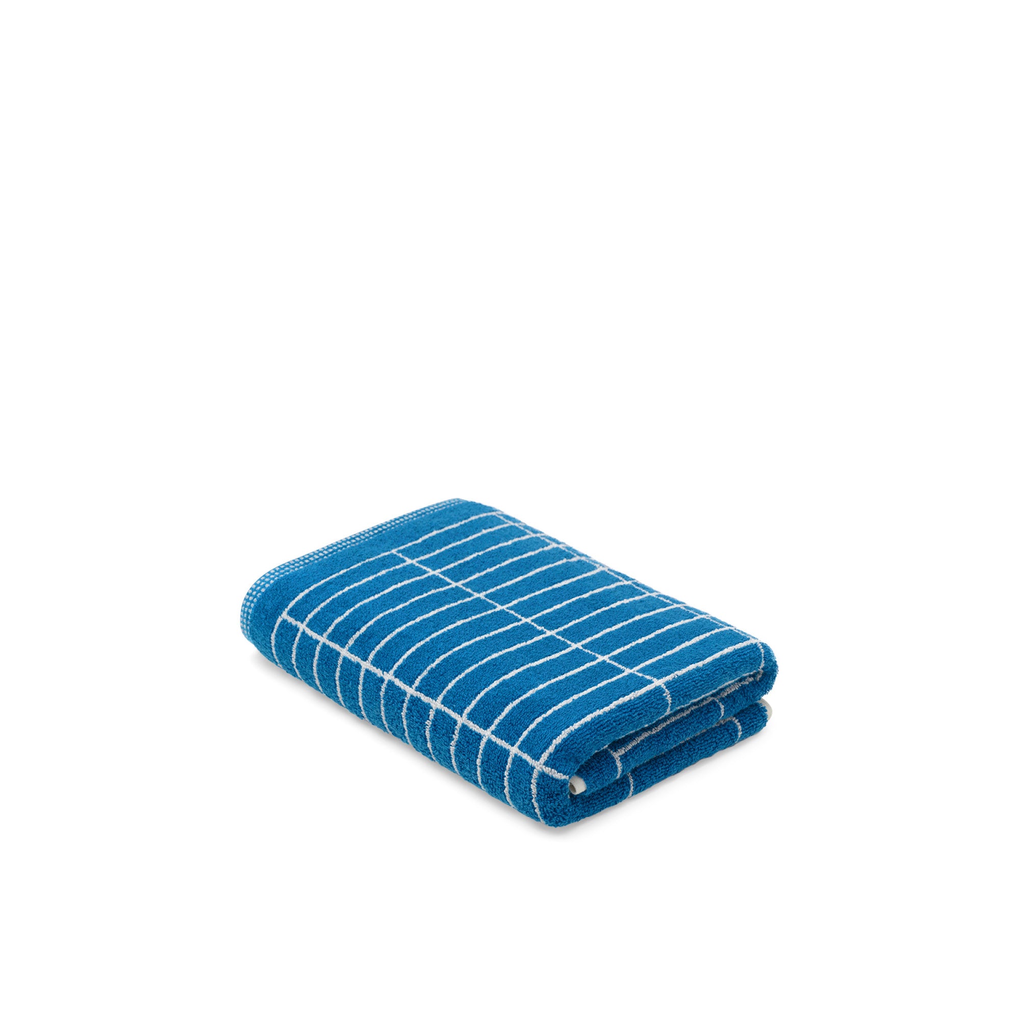 LOOP HOME bath towel - cobalt/ivory - tile