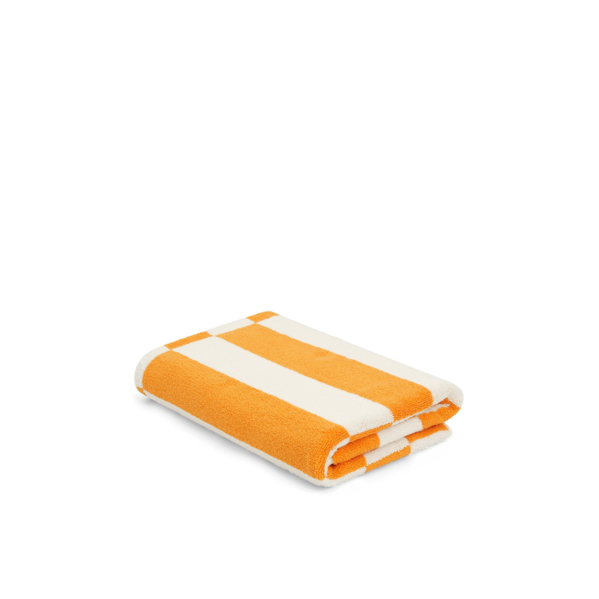 LOOP HOME bath towel - saffron/ivory - offset