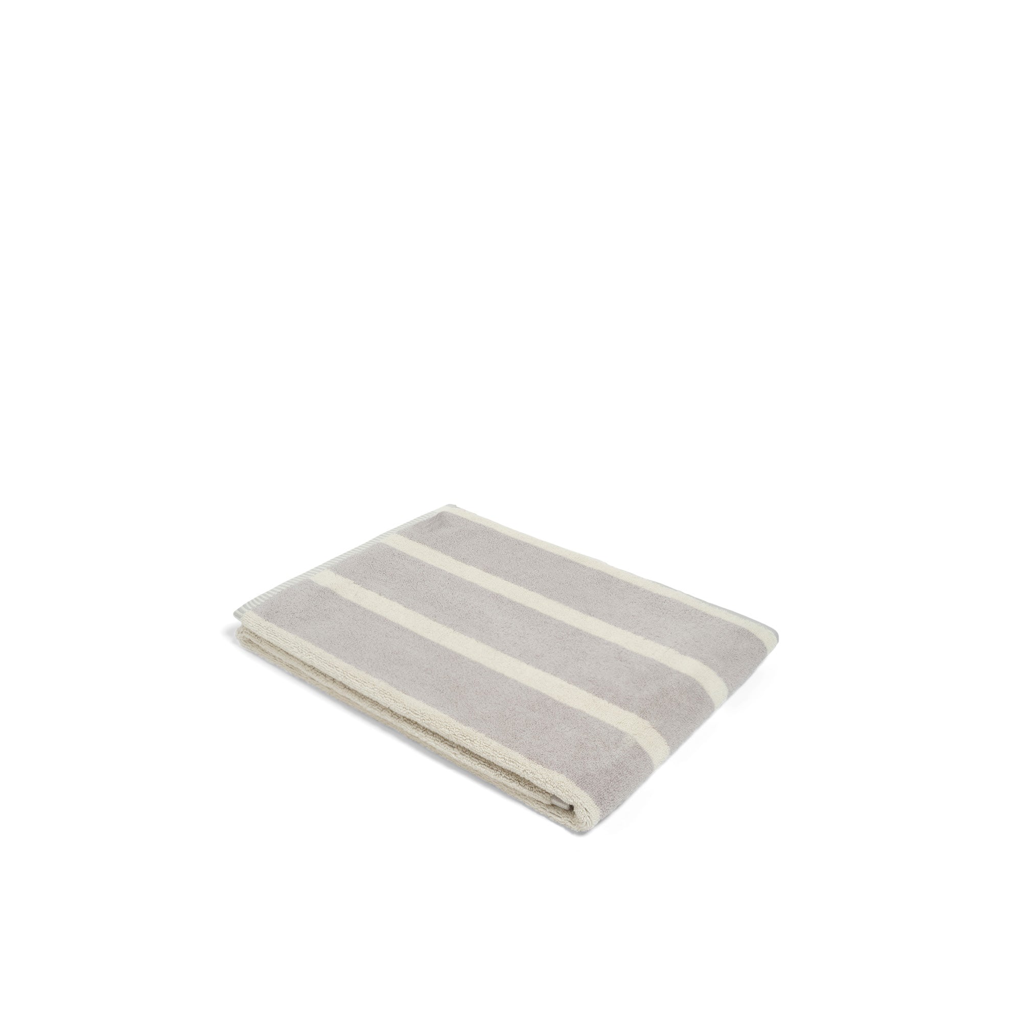 Bath Towel - Butter/Stone - Bold Stripe