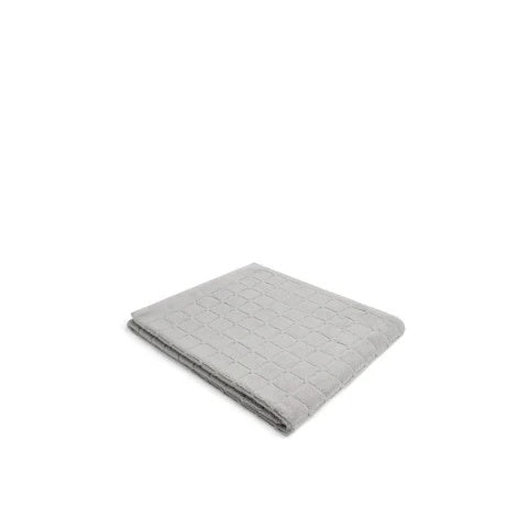 LOOP HOME bath towel - stone - raised grid
