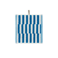 LOOP HOME face towel - cobalt/ivory - shift