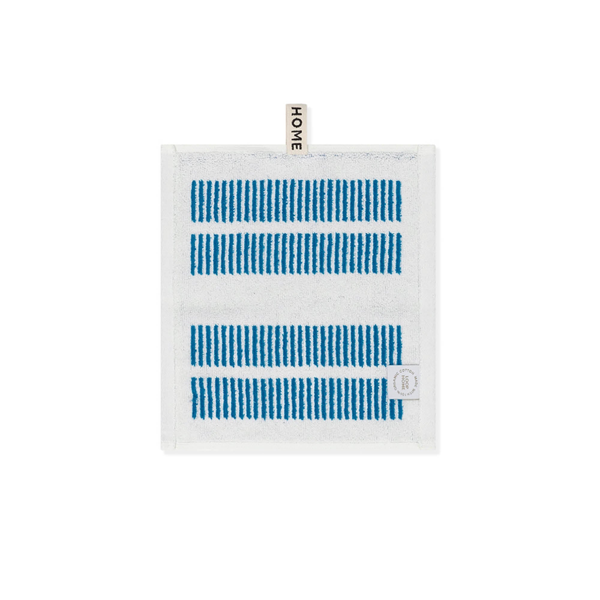 Cobalt/Ivory Face Towel Dual Dash Face Towel — view 2