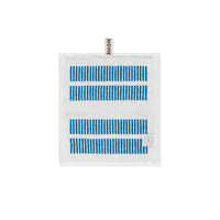 LOOP HOME face towel - cobalt/ivory - dual dash — view 2