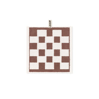 LOOP HOME face towel - coffee/ivory - brick