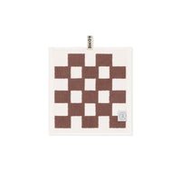 LOOP HOME face towel - coffee/ivory - brick — view 2