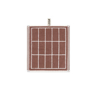 LOOP HOME face towel - coffee/ivory - tile