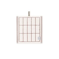 LOOP HOME face towel - coffee/ivory - tile — view 2