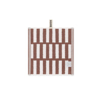 Coffee/Ivory Face Towel Stack Face Towel — view 2