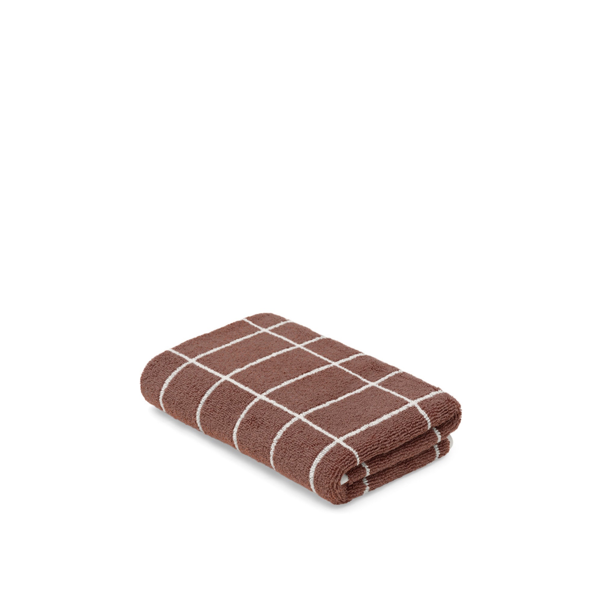 LOOP HOME hand towel - coffee/ivory - tile