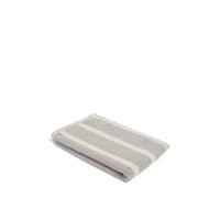 LOOP HOME hand towel - butter/stone - bold stripe — view 4