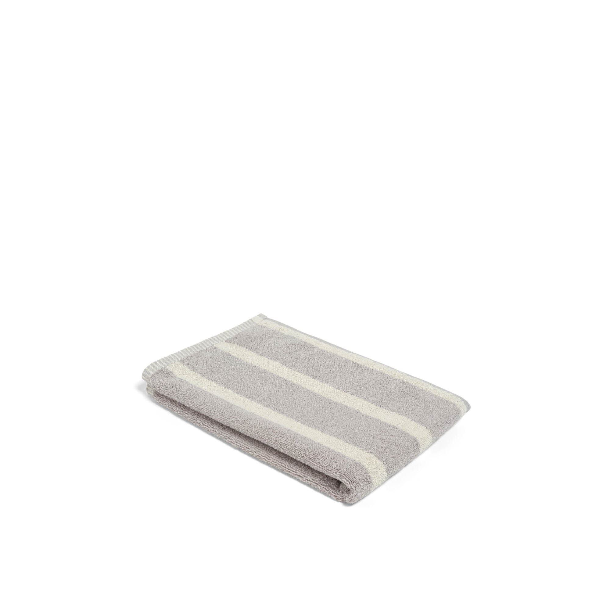 LOOP HOME hand towel - butter/stone - bold stripe — view 4