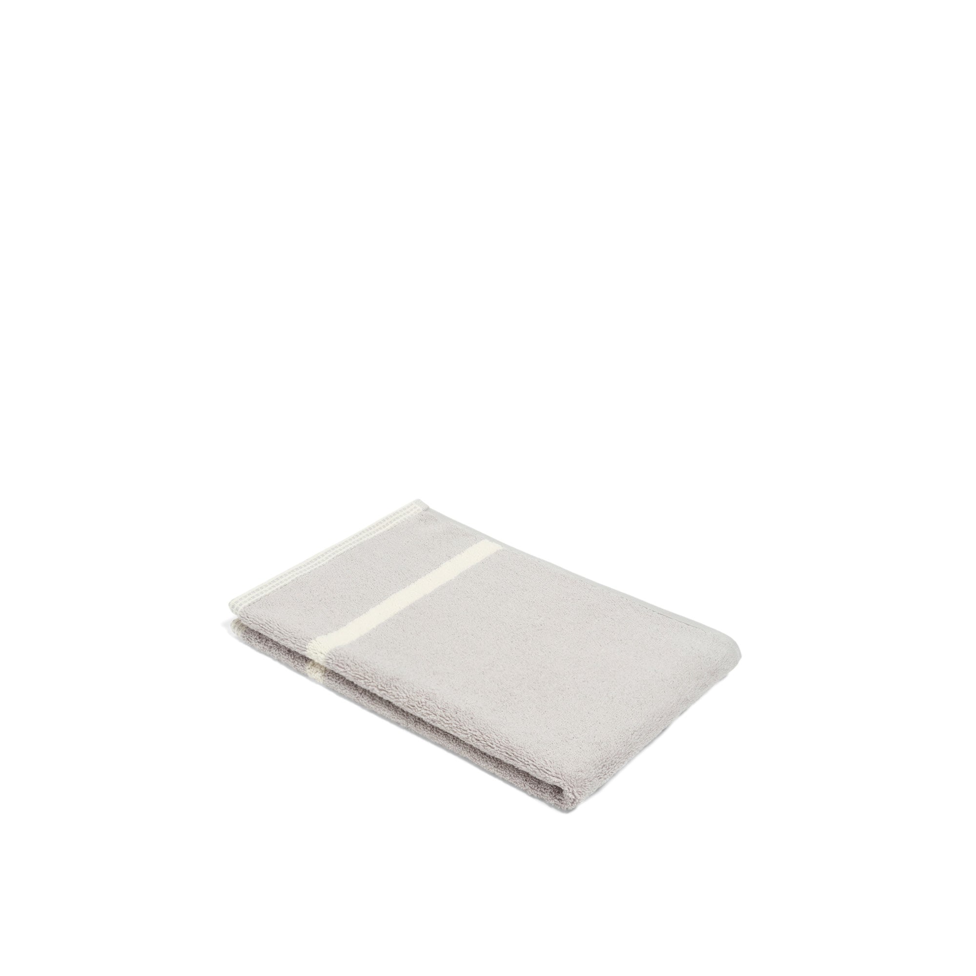 LOOP HOME hand towel - butter/stone - dual stripe — view 3