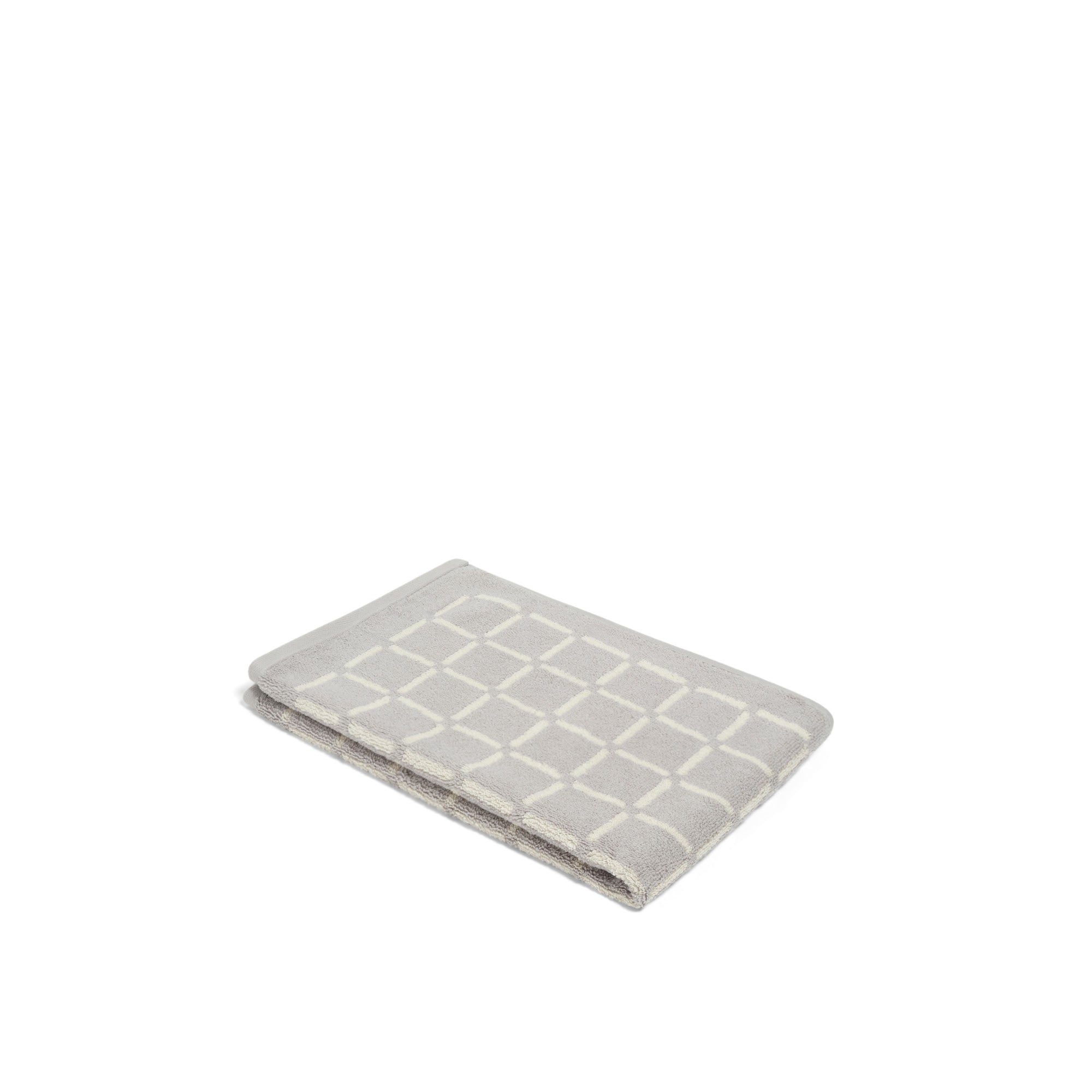 LOOP HOME hand towel - butter/stone - grid — view 3