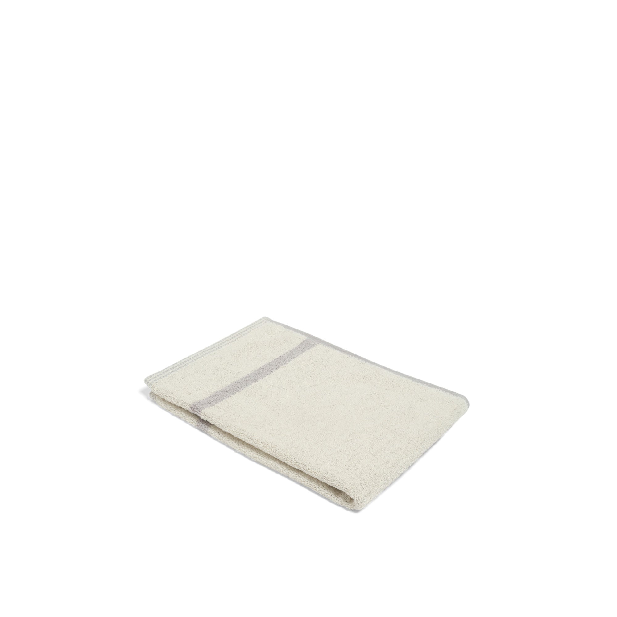 LOOP HOME hand towel - butter/stone - dual stripe