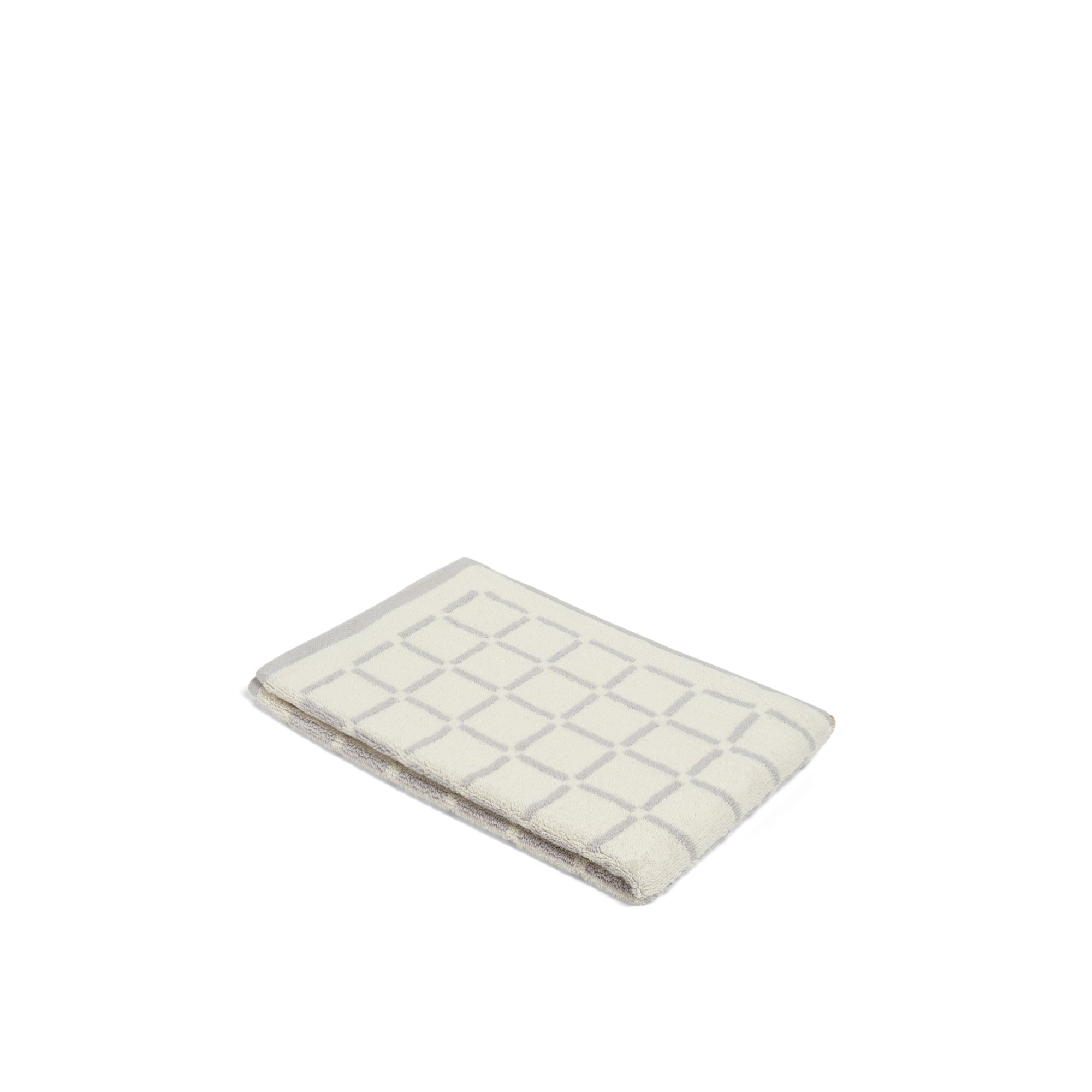 LOOP HOME hand towel - butter/stone - grid