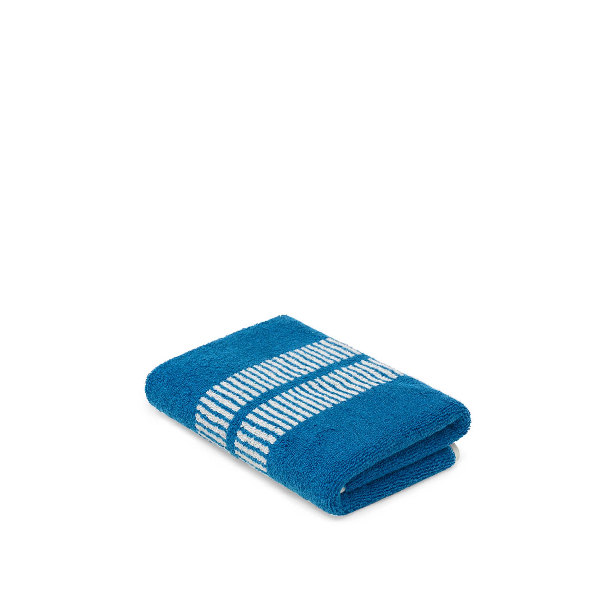 LOOP HOME hand towel - cobalt/ivory - dual dash