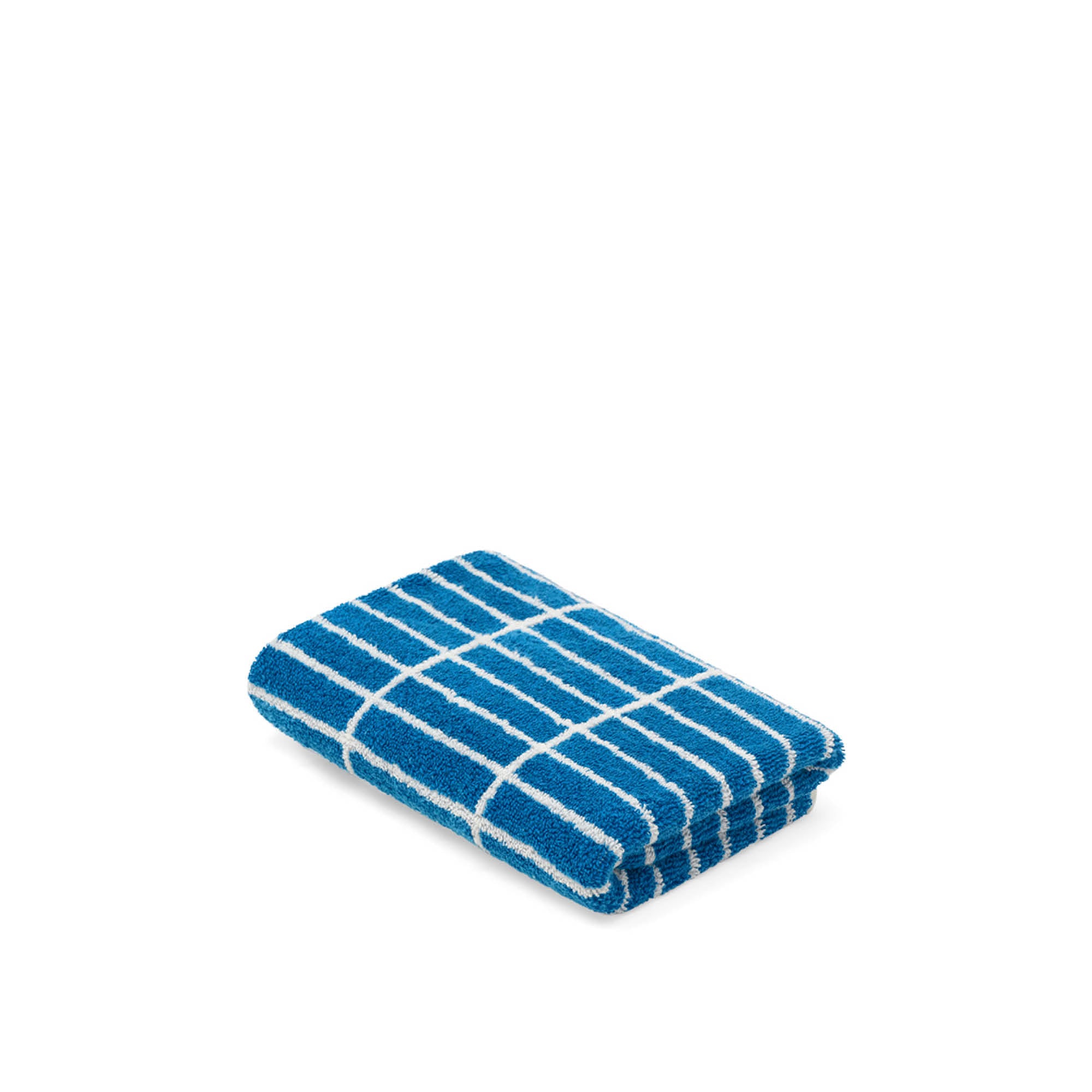 LOOP HOME hand towel - cobalt/ivory - tile
