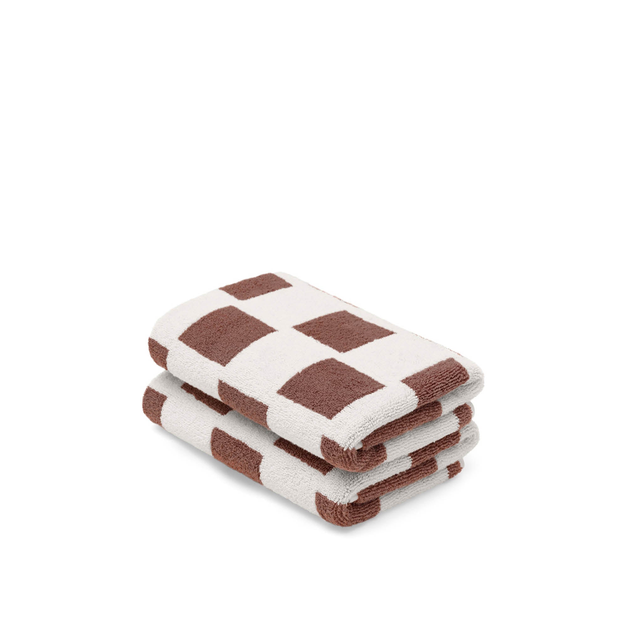Hand Towel - Coffee/Ivory - Brick